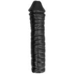 img_85377_b45520eb979ea4308edb3371f6ad574c_1 - KUNOGUNDA Juodas dildo 38 cm ilgio, kietas ir briaunotas analiniam