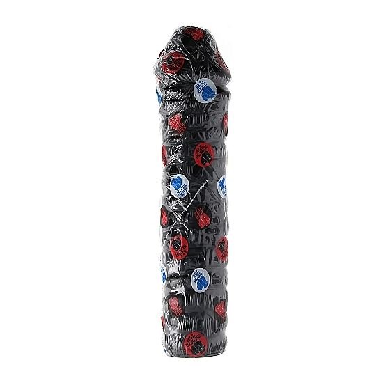 img_85378_d80f564c74f7114cdbc138357affed88_1 - KUNOGUNDA Juodas dildo 38 cm ilgio, kietas ir briaunotas analiniam