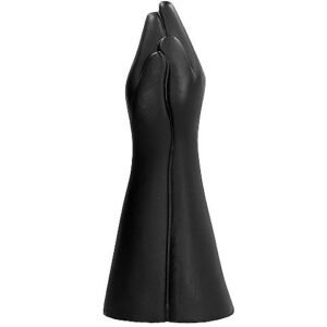 Dildo kumščiu 39 cm All Black – tikroviškas ir lankstus