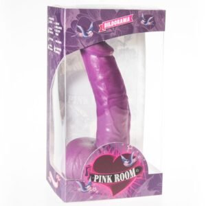 Connor realistinis dildo purpurinis, 16 cm ilgis, 3,7 cm