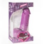 Nao realistinis dildo purpurinis, tikroviškas, 16 cm