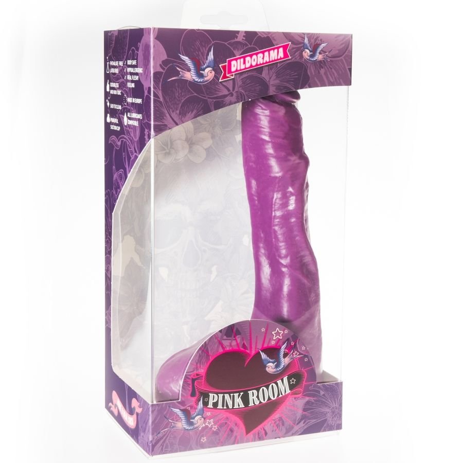 Nilo realistinis dildo purpurinis 23 cm – lateksinis žaislas