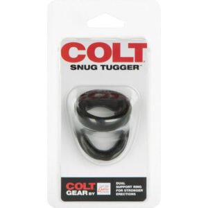 Colt Snug Tugger juodas erekcijos žiedas, intensyviam
