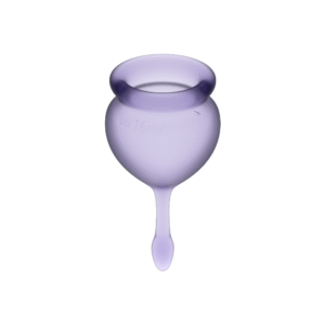 Menstruacinis puodelis purpurinis 15+20 ml, ekologiškas