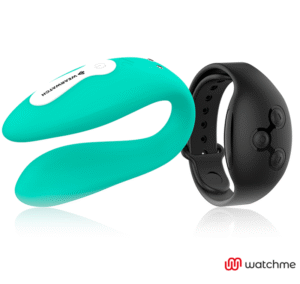 Dvigubos technologijos vibratorius Watchme, akvamarinas,