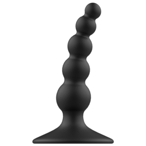 Analinis seksualinis kištukas 10 cm, juodas silikoninis